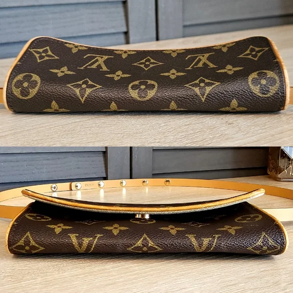 Authentic LOUIS VUITTON Pochette Twin PM Belt Waist Bum Bag - Picture 6 of 13